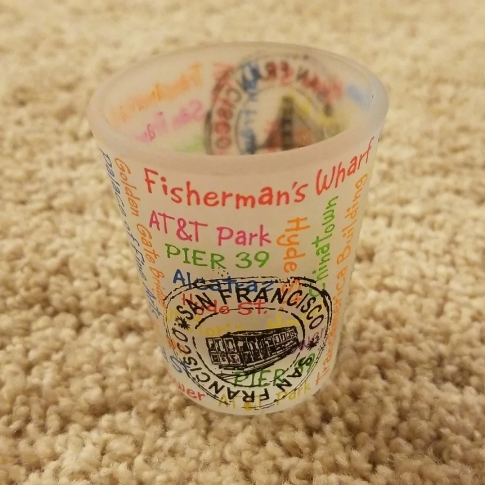 SAN FRANCISCO Multi Color Print Shot Glass